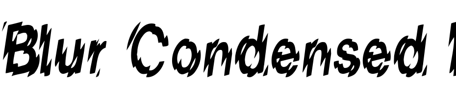 Blur Condensed Normal cкачати шрифт безкоштовно